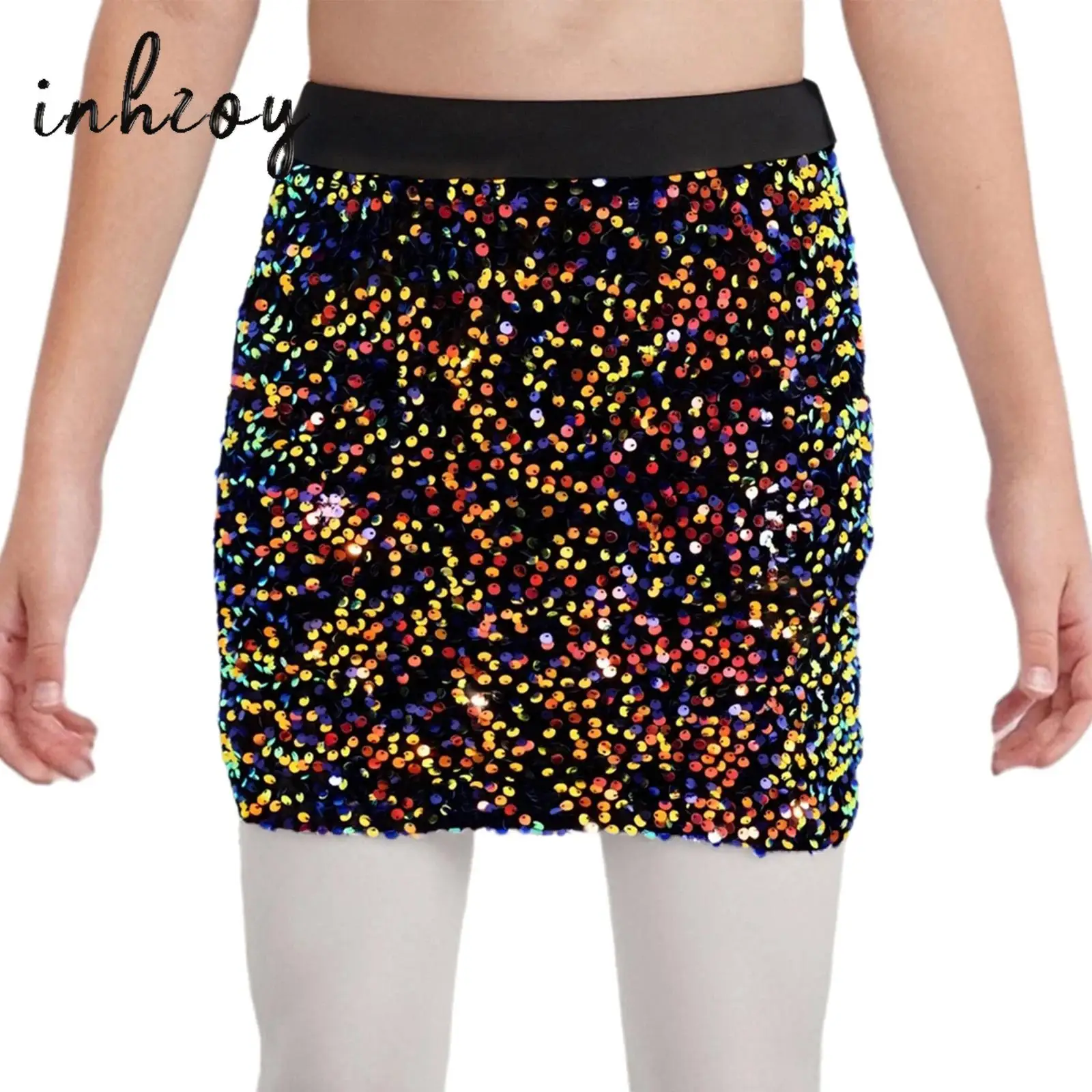 Kids Girls Jazz Latin Dance Skirt Sparkling Sequins Velvet Elastic Waistband A-line Skirts for Birthday Party Performance Skirt
Kids Girls Jazz Latin Dance Skirt Sparkling Sequins Velvet Elastic Waistband A-line Skirts for Birthday Party Performance Skirt