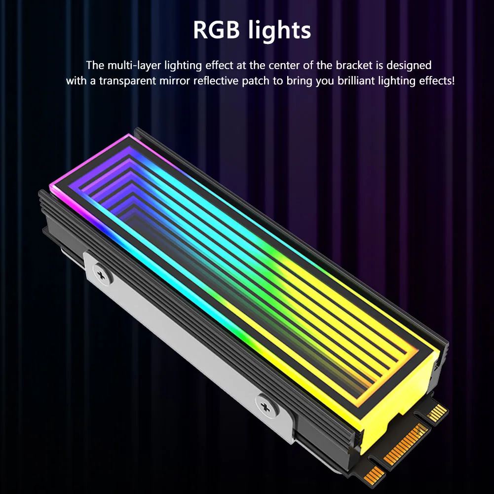 M.2 Nvme SSD Radiator Heat Sink 5V 3PIN ARGB Heat Cooler Radiator AURA Sync Aluminum Alloy Heat-resistance for M.2 2280
M.2 Nvme SSD Radiator Heat Sink 5V 3PIN ARGB Heat Cooler Radiator AURA Sync Aluminum Alloy Heat-resistance for M.2 2280
