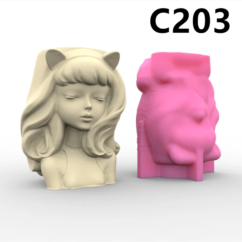 5 Cat Girl Flower Pot Ashtray Pen Holder Silicone Mold Making Home Decoration with Epoxy Plaster Cement Handicraft
5 Cat Girl Flower Pot Ashtray Pen Holder Silicone Mold Making Home Decoration with Epoxy Plaster Cement Handicraft