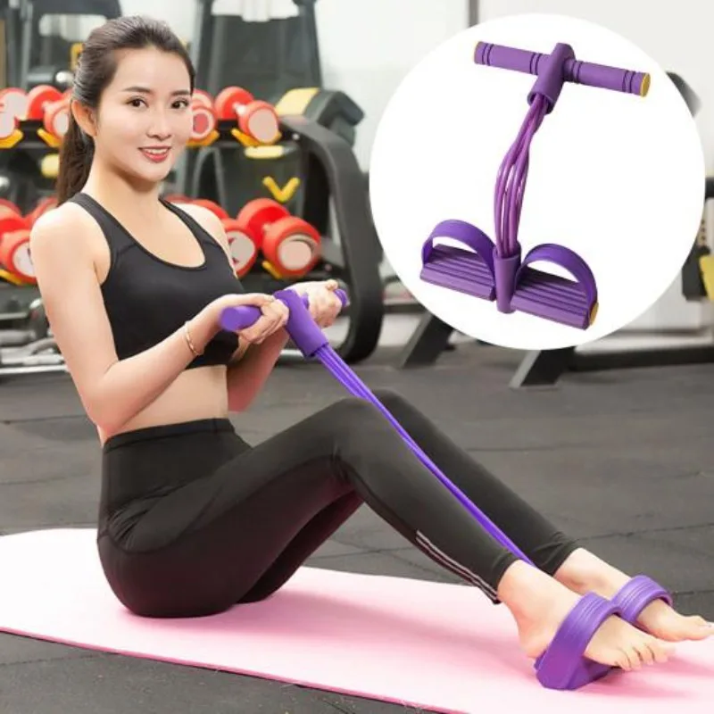 Multi-function 4 Tube Abdominal Waist Exerciser Gym Home Sit up Pull Rope Foot Fitness Yoga Elastic Resistance Band Pedal Puller
Multi-function 4 Tube Abdominal Waist Exerciser Gym Home Sit up Pull Rope Foot Fitness Yoga Elastic Resistance Band Pedal Puller