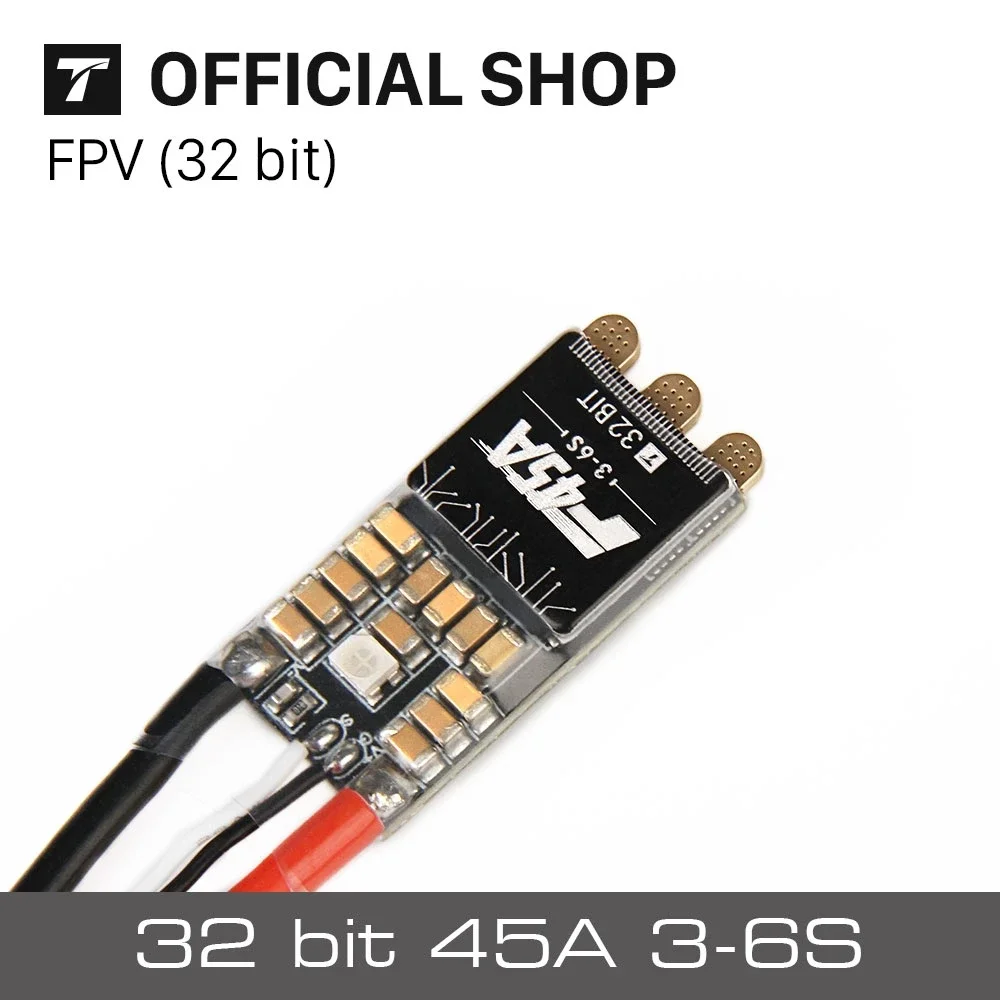 T-MOTOR Hobby F45A ESC ESC электронный контроллер скорости 2-6S для FPV фристайл-дрон 5 "fpv-дрон гонки/фристайл
T-MOTOR Hobby F45A ESC ESC электронный контроллер скорости 2-6S для FPV фристайл-дрон 5 "fpv-дрон гонки/фристайл