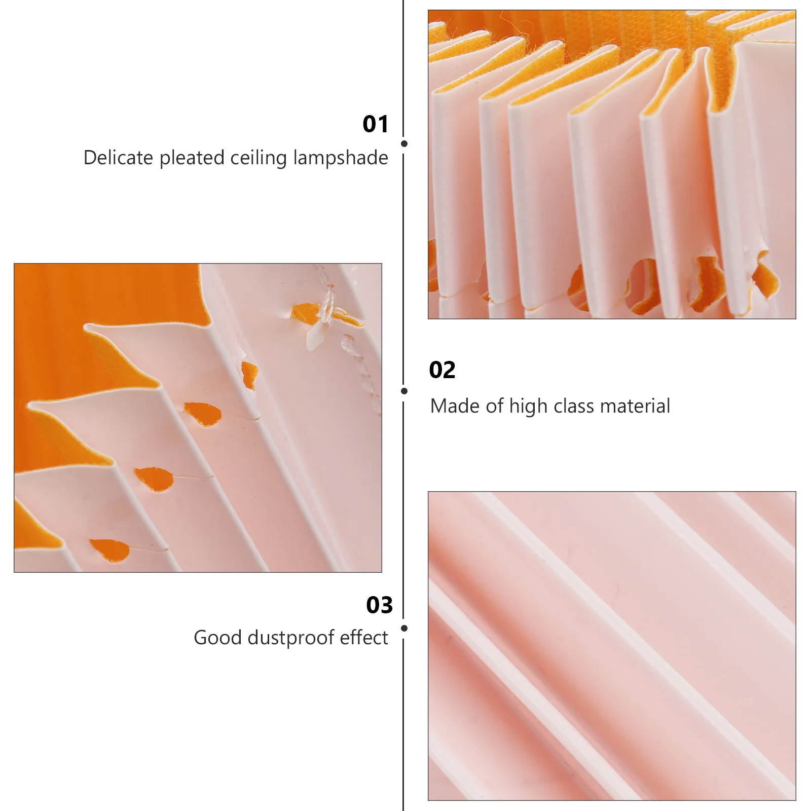 1pc Lampshade Pleated Texture Premium Material Dust Proof Easy Install Warm Atmosphere Decorative Ceiling Light Shade Simple
1pc Lampshade Pleated Texture Premium Material Dust Proof Easy Install Warm Atmosphere Decorative Ceiling Light Shade Simple