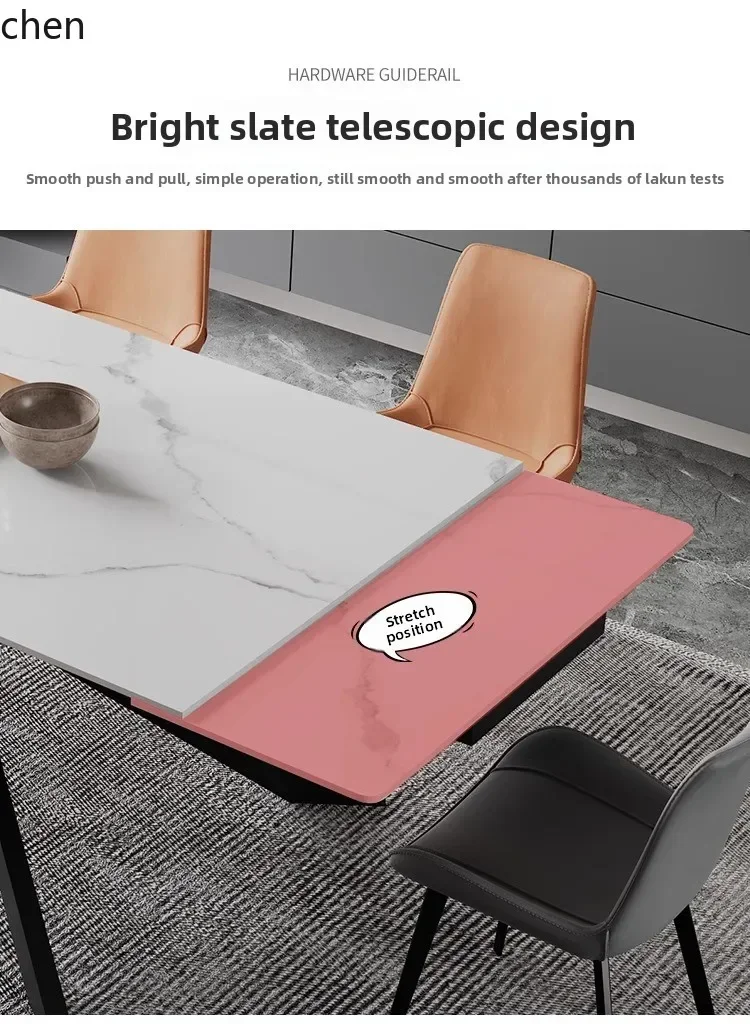 YY- telescopic rock slab dining table folding stretchable simple household lig luxury dining table
YY- telescopic rock slab dining table folding stretchable simple household lig luxury dining table