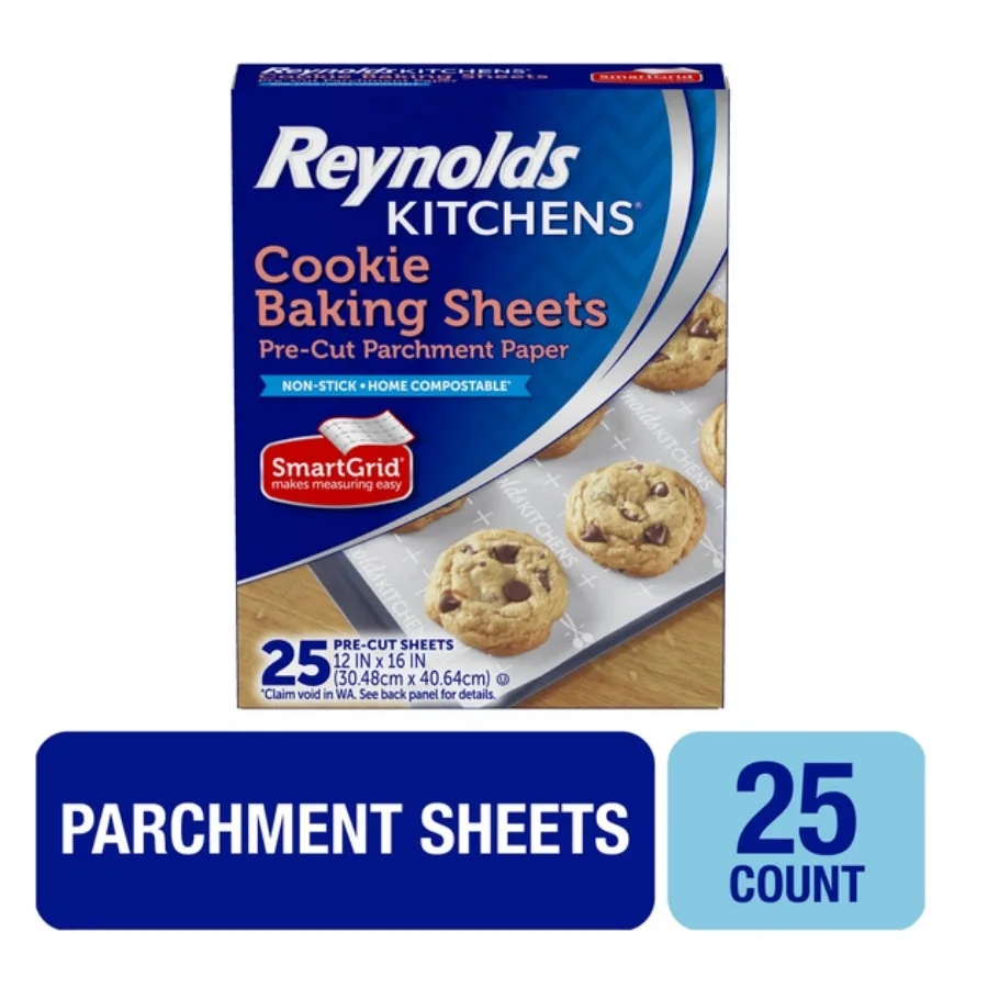 Кухонные простыни Reynolds, предварительно вырезанная пергаментная бумага, 25 листов
Кухонные простыни Reynolds, предварительно вырезанная пергаментная бумага, 25 листов