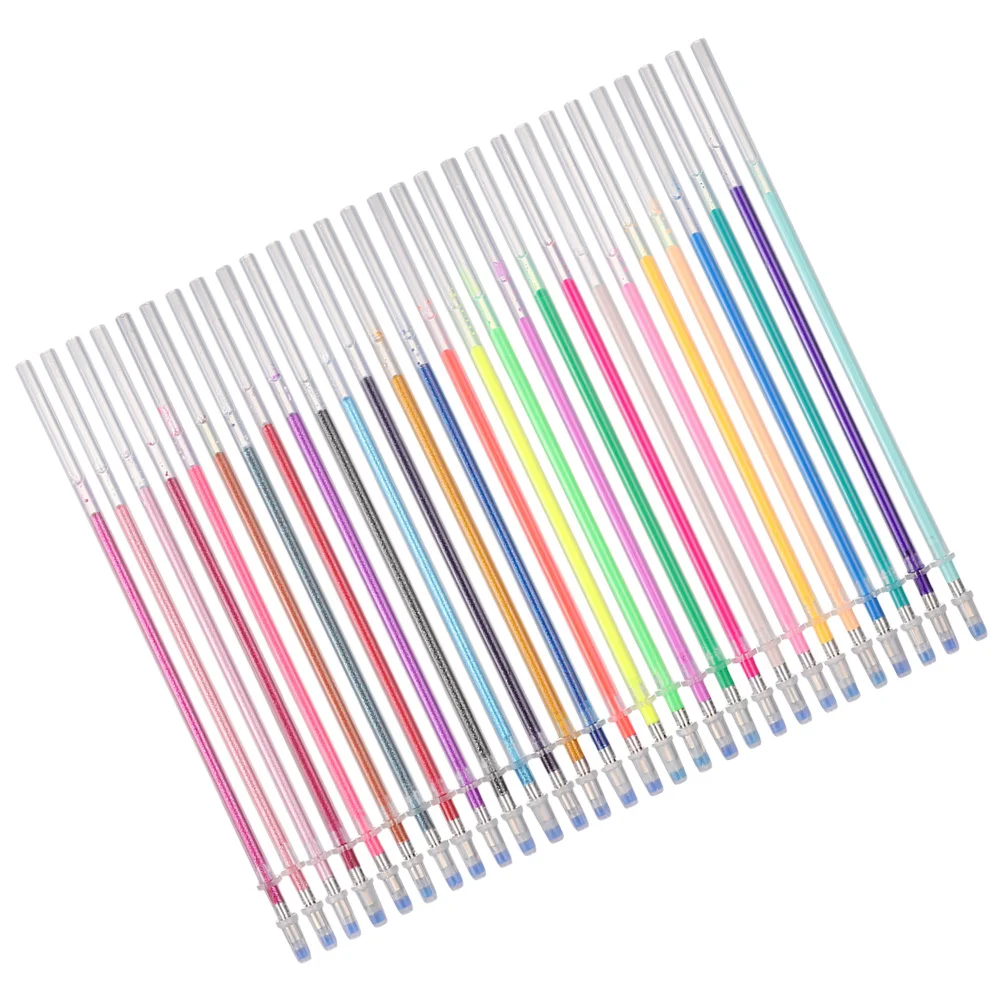 24pcs Colorful Flash Pen Refills Premium Plastic Ink Refill Replacements For Students Stationery Office Accessories Gel Pens
24pcs Colorful Flash Pen Refills Premium Plastic Ink Refill Replacements For Students Stationery Office Accessories Gel Pens