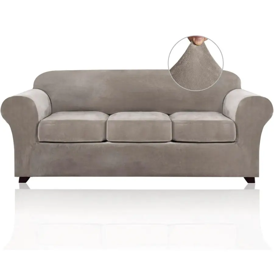 Velvet Couch Covers for Sofa Soft 4 Pieces Couch Covers for 3 Cushion Couch Sofa Pet Friendly Furniture Protector with Non Slip
Velvet Couch Covers for Sofa Soft 4 Pieces Couch Covers for 3 Cushion Couch Sofa Pet Friendly Furniture Protector with Non Slip