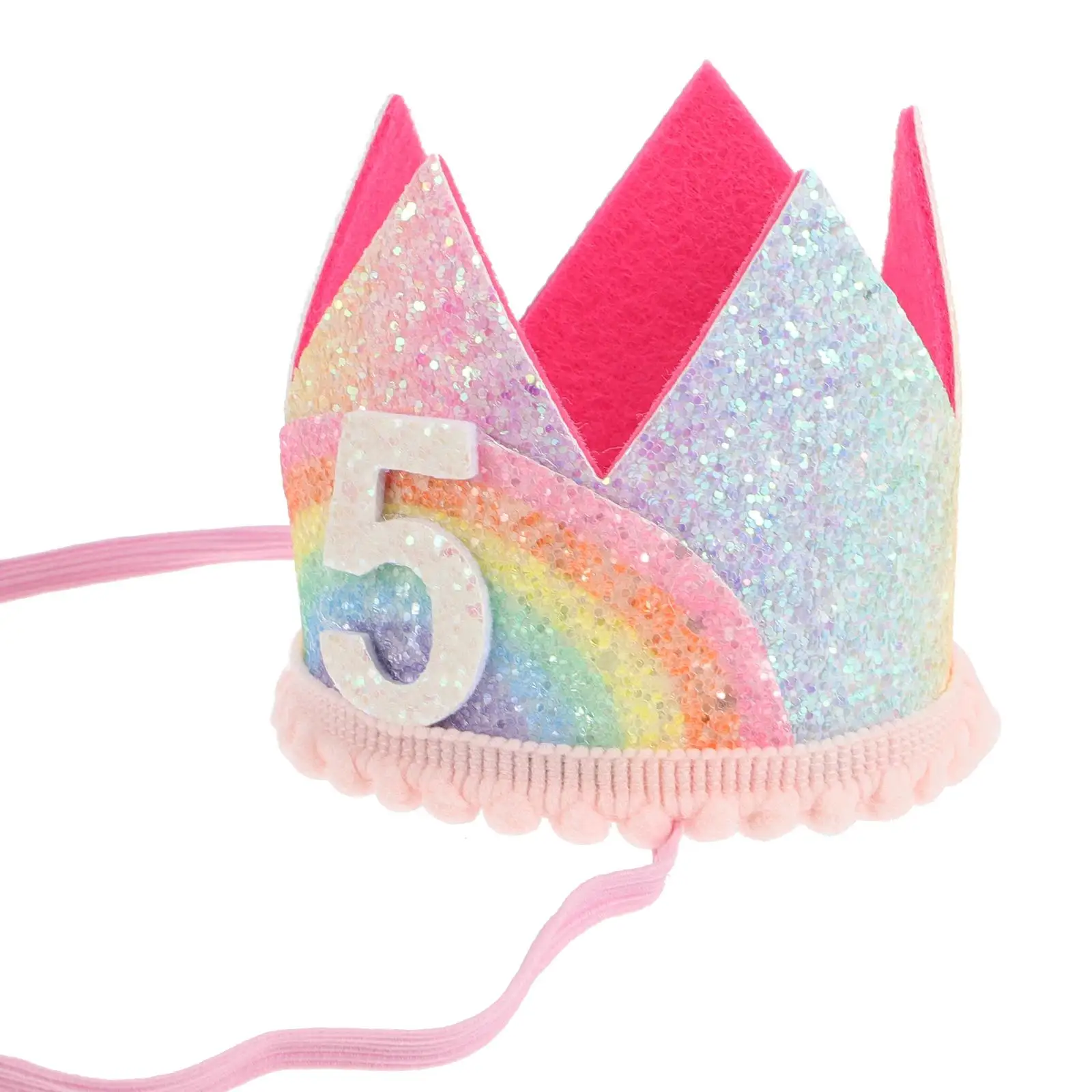 Rainbow Crown Kids Birthday Party Hats Lightweight Fabric Toddler Headdress Cap Perfect Size Eye Catching Design Photo Prop Gift
Rainbow Crown Kids Birthday Party Hats Lightweight Fabric Toddler Headdress Cap Perfect Size Eye Catching Design Photo Prop Gift