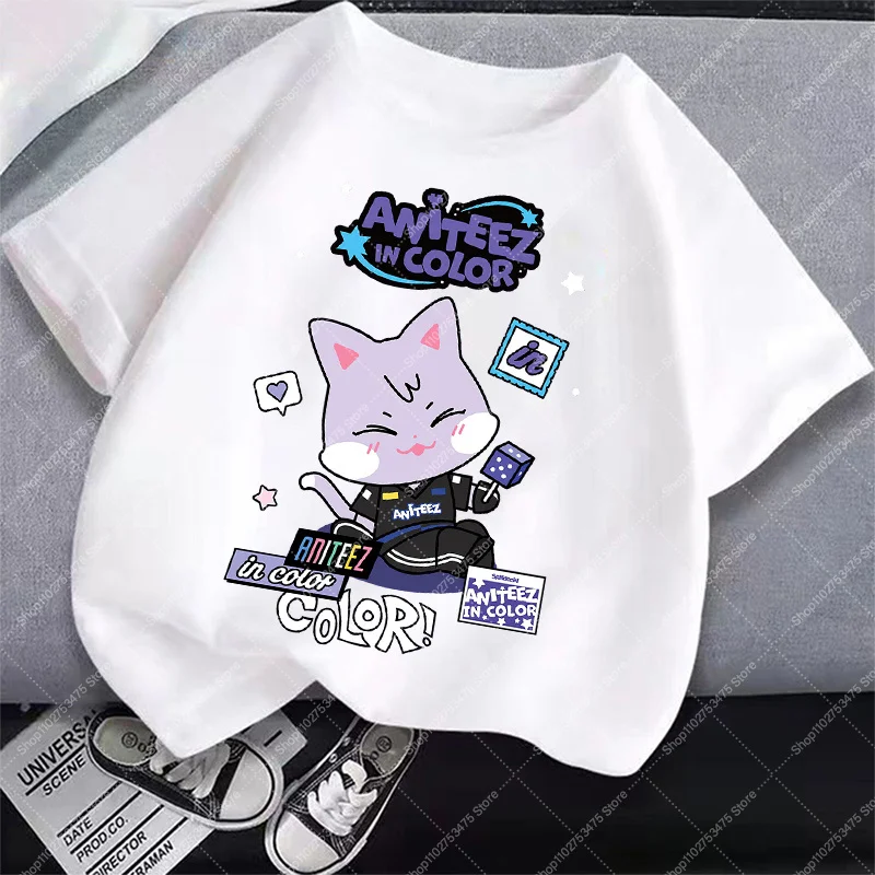 Summer Casual Clothes Tee Anime ATEEZS ANITEEZS Cute T-shirt for 3-12 Kpop Style Pattern Printed T Shirt Short Sleeve Tops Gift
Summer Casual Clothes Tee Anime ATEEZS ANITEEZS Cute T-shirt for 3-12 Kpop Style Pattern Printed T Shirt Short Sleeve Tops Gift