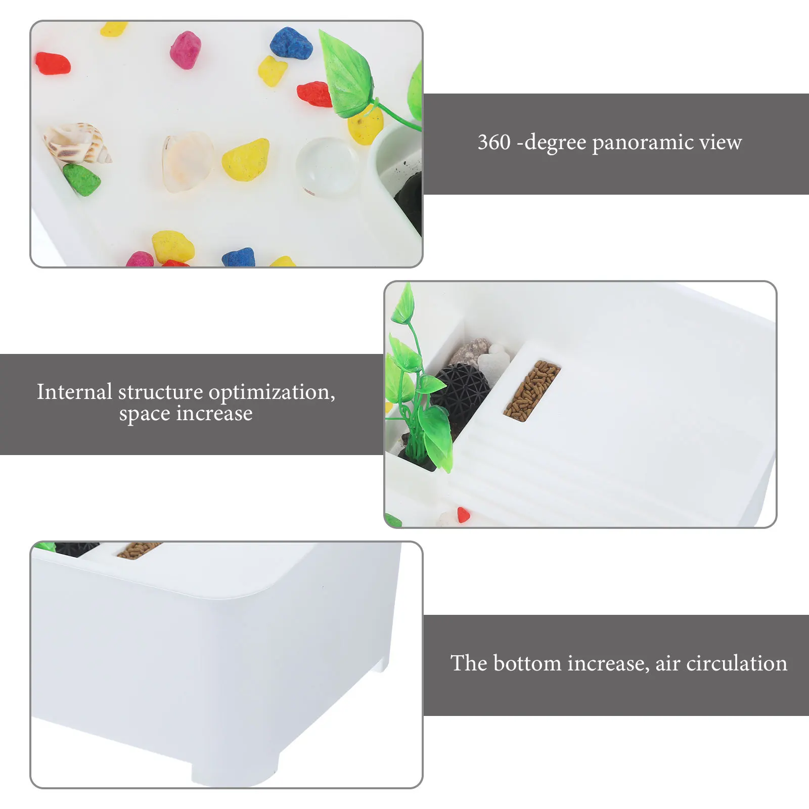 1Set Turtle Tank Aquarium with Platform for Pet Turtle Reptile Habitat Breeding Box Non-Deformation Reptile Habitat
1Set Turtle Tank Aquarium with Platform for Pet Turtle Reptile Habitat Breeding Box Non-Deformation Reptile Habitat