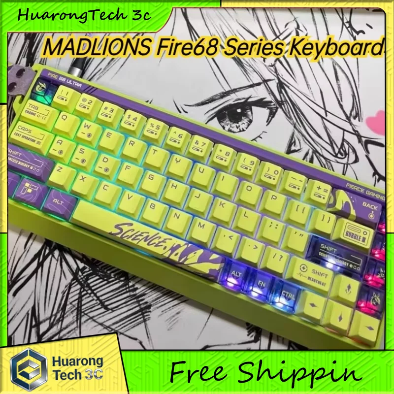 MADLIONS Fire68 Pro/Ultra Limited Edition Wired Keyboard All-aluminum Low Latency Customized Mechanical E-sports Gaming Keyboard
MADLIONS Fire68 Pro/Ultra Limited Edition Wired Keyboard All-aluminum Low Latency Customized Mechanical E-sports Gaming Keyboard
