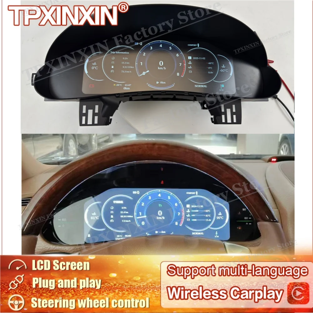 Carplay For Porsche Cayenne 2002~2009 LCD Car Digital Dashboard Cluster Virtual Instrument Dashboard Panel Lossless installation
Carplay For Porsche Cayenne 2002~2009 LCD Car Digital Dashboard Cluster Virtual Instrument Dashboard Panel Lossless installation