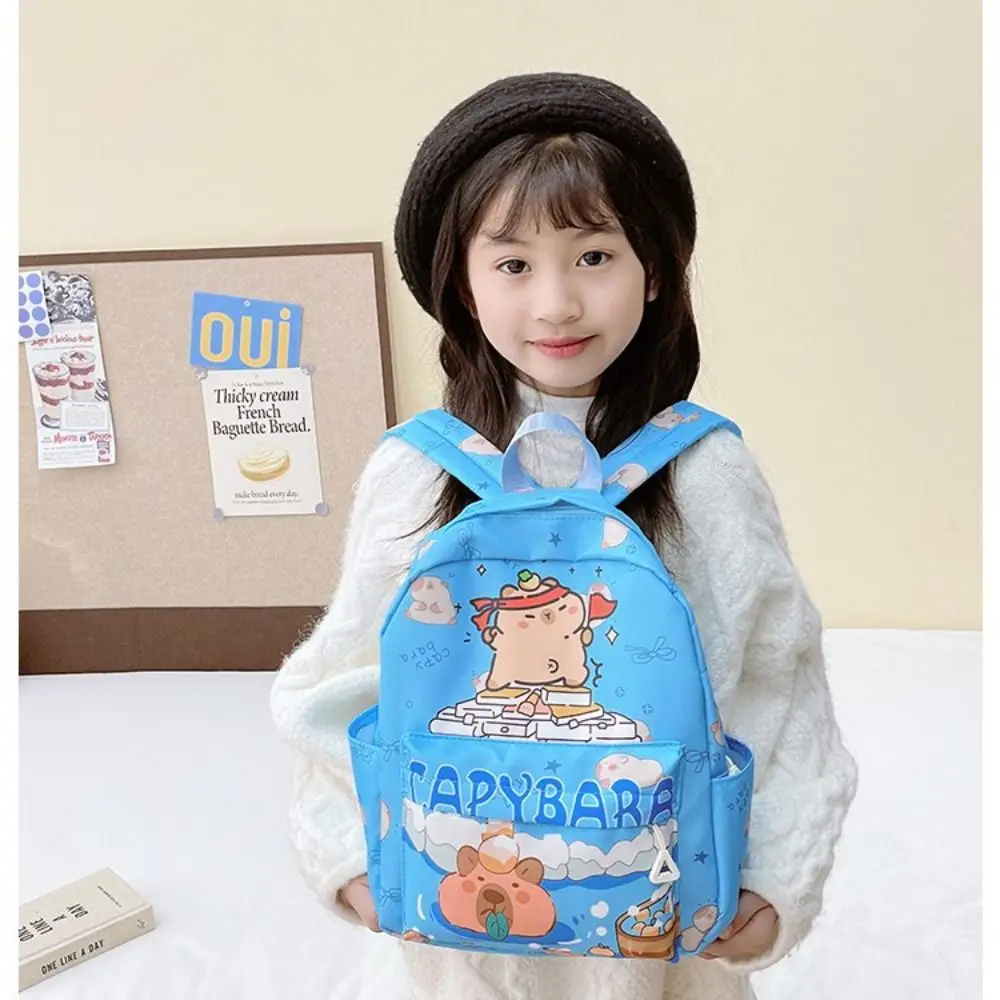 Cute Cartoon Capybara School Bag Nylon Waterproof Student Backpack Large Capacity Shoulder Knapsack Kids
Cute Cartoon Capybara School Bag Nylon Waterproof Student Backpack Large Capacity Shoulder Knapsack Kids