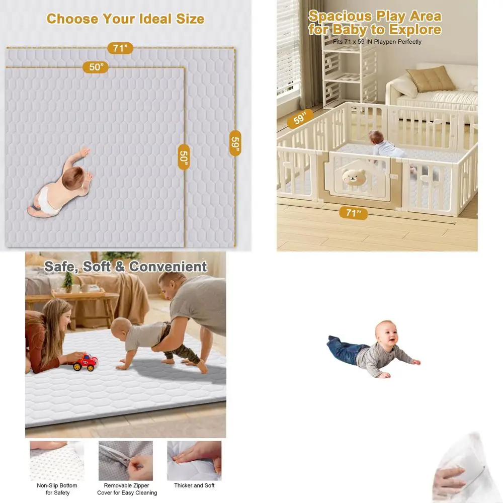 Толстый игровой коврик для малышей 71x59, со съемным чехлом, нескользящий, легко чистится, стильный, серый
Толстый игровой коврик для малышей 71x59, со съемным чехлом, нескользящий, легко чистится, стильный, серый