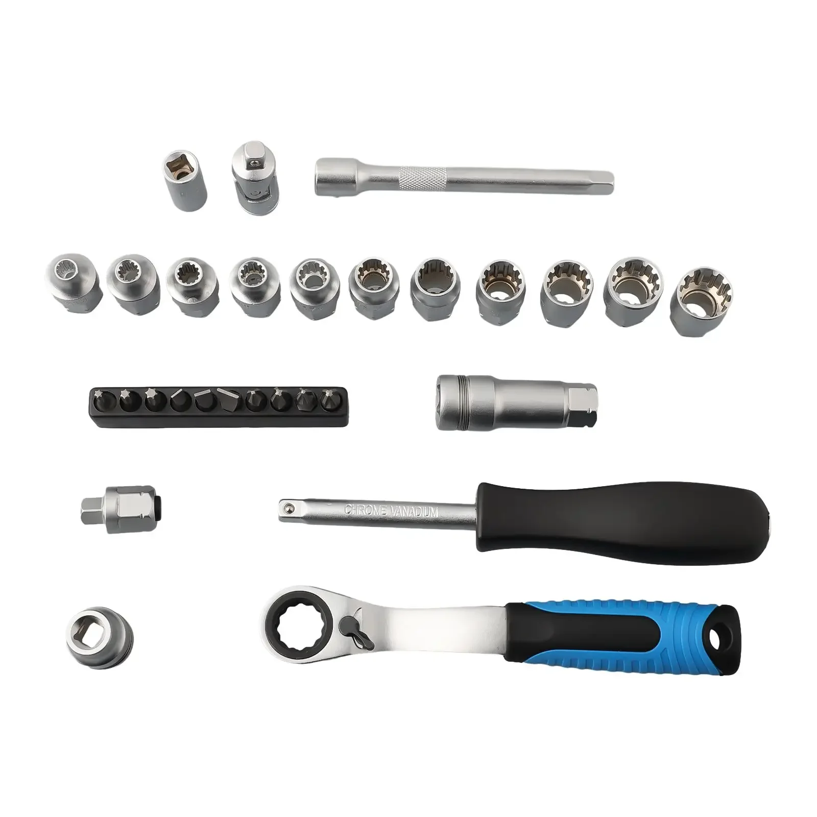 29pcs Core Ratchet Socket Wrench Kit Chromium Vanadium Steel Socket Screwdriver Extension Rod Joint Set Car Repair Tool
29pcs Core Ratchet Socket Wrench Kit Chromium Vanadium Steel Socket Screwdriver Extension Rod Joint Set Car Repair Tool