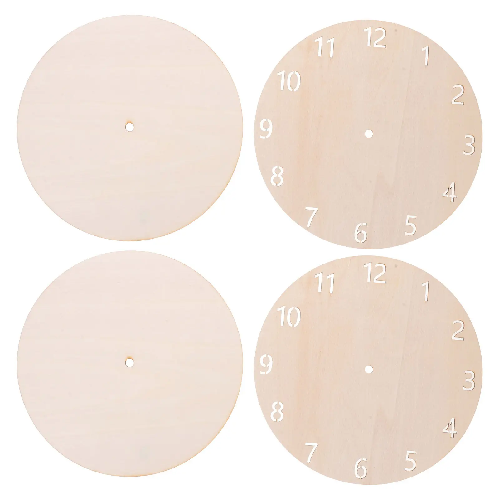 4Pcs Wooden Clock Face Natural Texture Round DIY Unfinished Clock Dial for Painting Craft Wall Decor
4Pcs Wooden Clock Face Natural Texture Round DIY Unfinished Clock Dial for Painting Craft Wall Decor