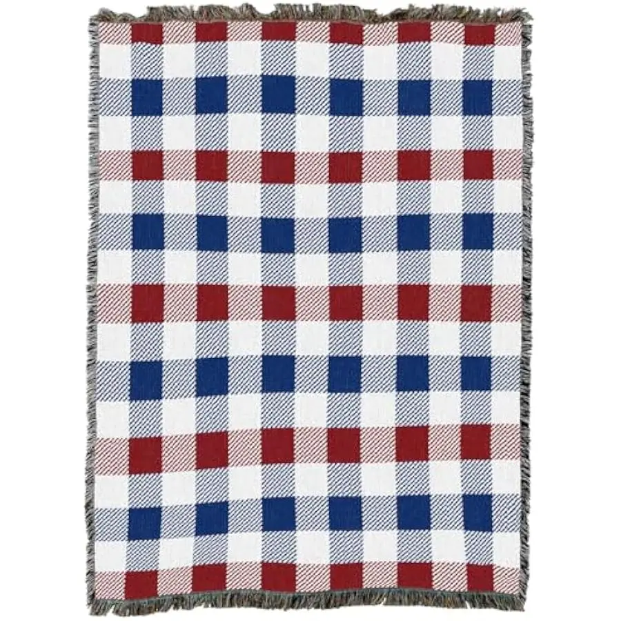 Pure Country Weavers Red White and Plaid - Americana Gift Tapestry Throw Blanket Woven from Cotton - Made in The USA (60X80)
Pure Country Weavers Red White and Plaid - Americana Gift Tapestry Throw Blanket Woven from Cotton - Made in The USA (60X80)