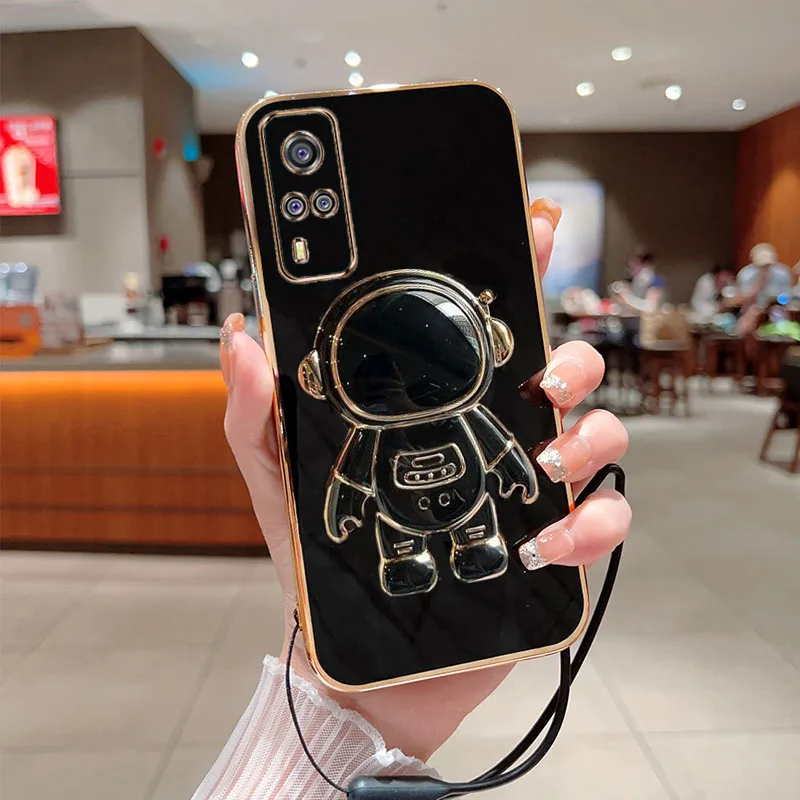 Astronaut Fold Stand For VIVO Y53S 4G Y51 Y31 2020 Phone Case With Lanyard Luxury Plating Cover
Astronaut Fold Stand For VIVO Y53S 4G Y51 Y31 2020 Phone Case With Lanyard Luxury Plating Cover