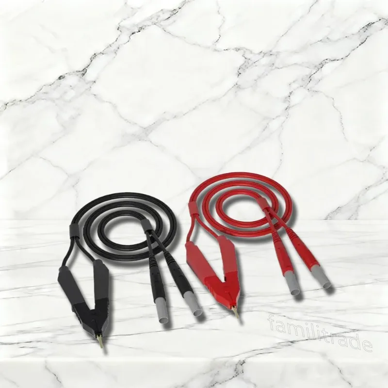 ZOYI DQ012 Kelvin Test Lead 4-Wire for LCR Meter, 4mm Gold-Plated Banana Plug, Kelvin Clip, Low Resistance Measurement
ZOYI DQ012 Kelvin Test Lead 4-Wire for LCR Meter, 4mm Gold-Plated Banana Plug, Kelvin Clip, Low Resistance Measurement