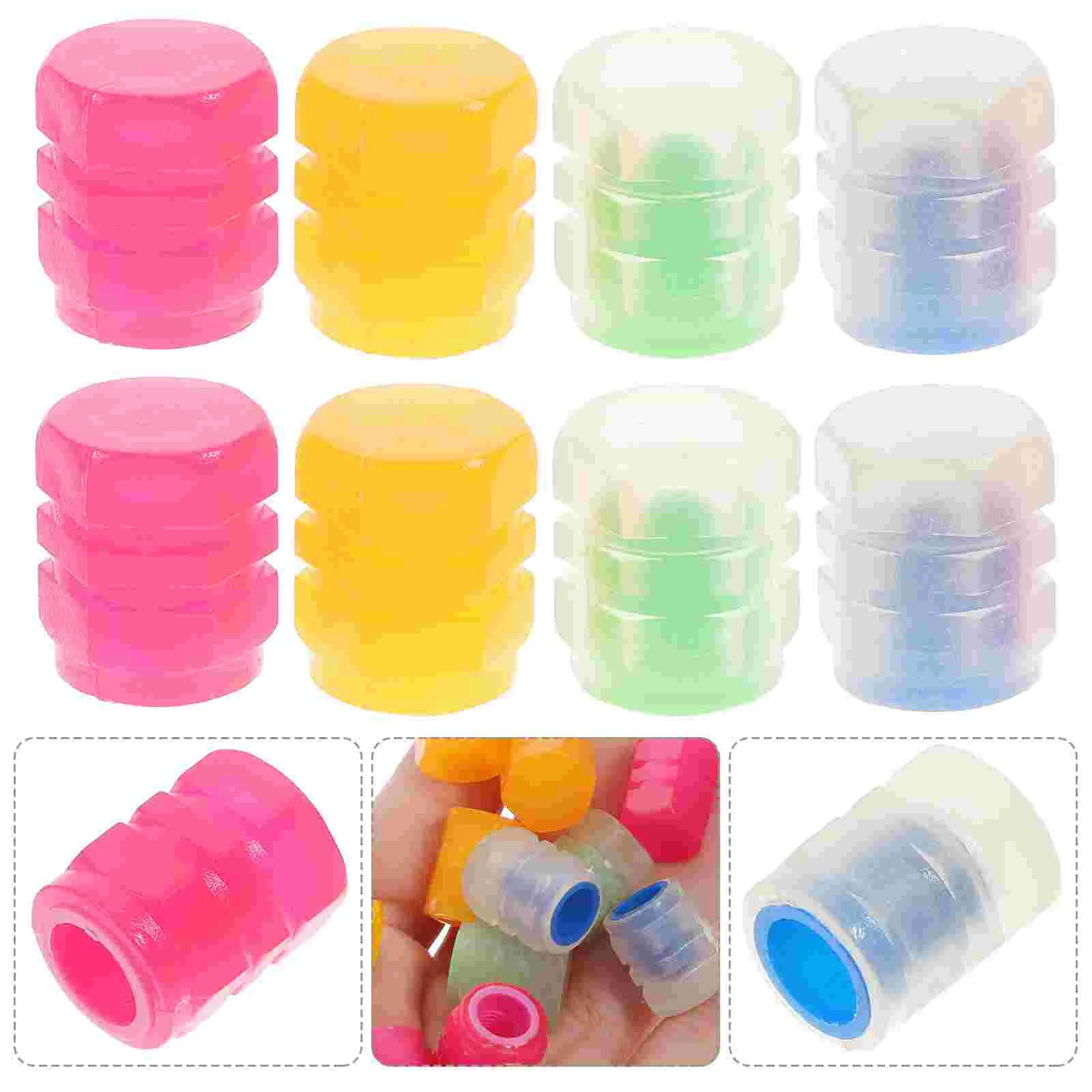 24 Pcs Glow Tire Valve Caps Universal Fluorescent Car Dust Covers Fits Cars Trucks SUV Car Tire Caps Motorcycle
24 Pcs Glow Tire Valve Caps Universal Fluorescent Car Dust Covers Fits Cars Trucks SUV Car Tire Caps Motorcycle