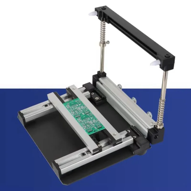 Ручная станция для трафаретной печати 100x100 мм, SMT PCB, стальная сетка, паяльная паста, печатный стол
Ручная станция для трафаретной печати 100x100 мм, SMT PCB, стальная сетка, паяльная паста, печатный стол