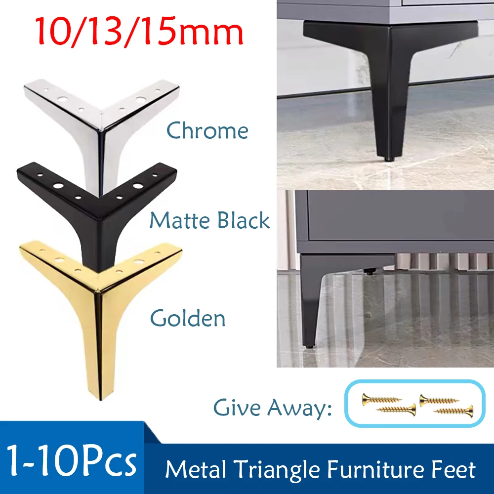 1-10Pcs Cabinet Legs Metal Furniture Legs Modern Metal Triangle Furniture Feet DIY Replacement Legs With Anti-slip Foot Pad
1-10Pcs Cabinet Legs Metal Furniture Legs Modern Metal Triangle Furniture Feet DIY Replacement Legs With Anti-slip Foot Pad