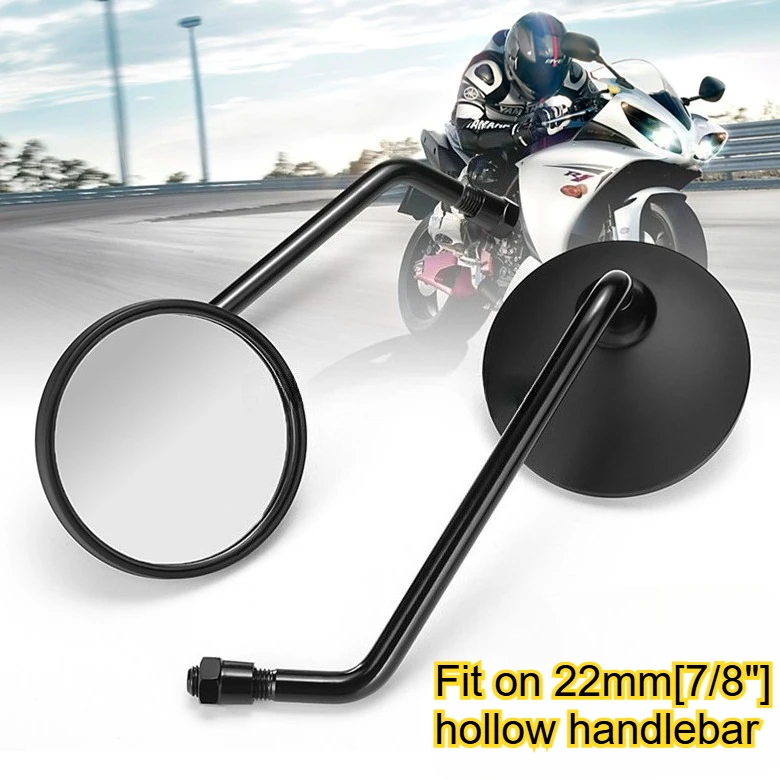 Vintage 10mm Motorcycle Mirrors for Harley Triumph, Round Rear View Mirrors, Custom Cafe Racer Bobber Accessories
Vintage 10mm Motorcycle Mirrors for Harley Triumph, Round Rear View Mirrors, Custom Cafe Racer Bobber Accessories