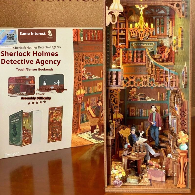 Коллекционный набор для сборки книжной полки Tonecheer Sherlock Holmes 221B Baker Street, декоративный элемент для детективной книжной полки, креативный подарок для девочек.
Коллекционный набор для сборки книжной полки Tonecheer Sherlock Holmes 221B Baker Street, декоративный элемент для детективной книжной полки, креативный подарок для девочек.