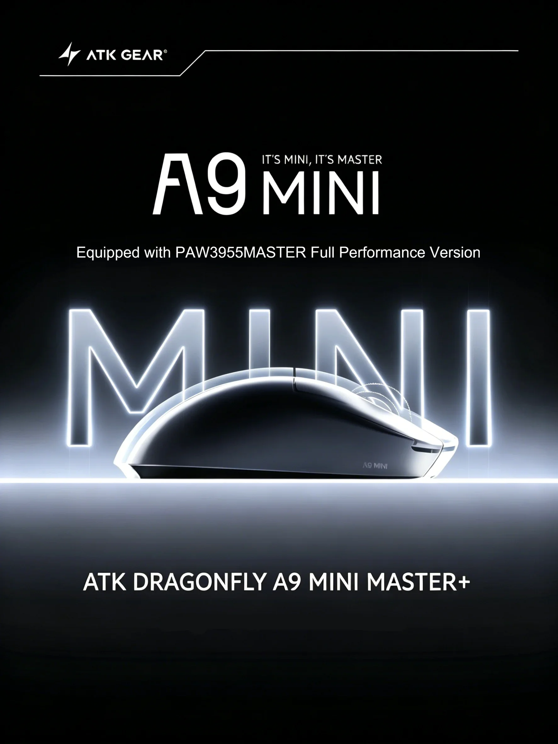 ATK A9 Mini Ultimate+ Tri-Mode Wireless Gaming Mouse PAW3955 MASTER Dual 8K Nordic 54L15 Optical RGB 39g Lightweight for PC FPS
ATK A9 Mini Ultimate+ Tri-Mode Wireless Gaming Mouse PAW3955 MASTER Dual 8K Nordic 54L15 Optical RGB 39g Lightweight for PC FPS