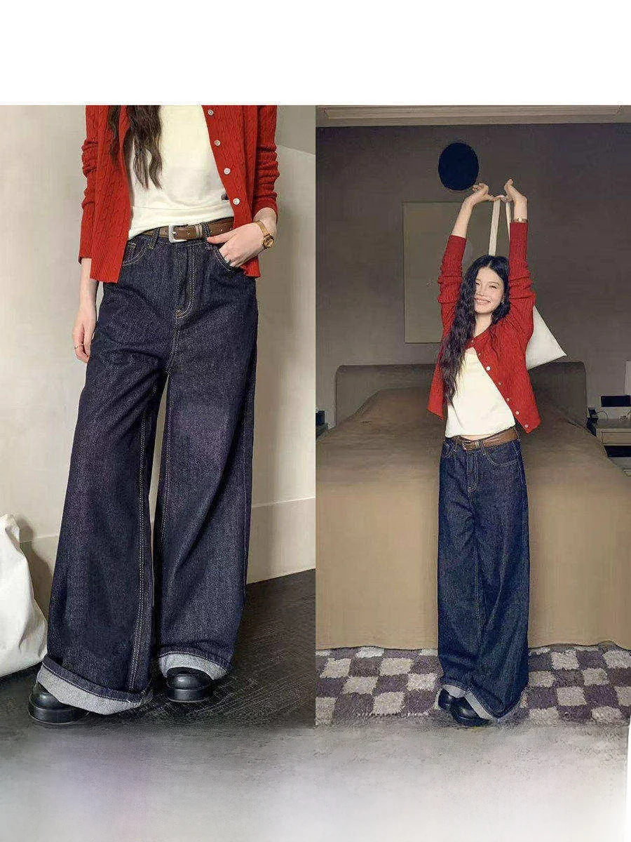 High Waist American Washed Straight Leg Jeans Women's Basic Style Autumn Winter Denim Pants Comfortable Casual High Quality
High Waist American Washed Straight Leg Jeans Women's Basic Style Autumn Winter Denim Pants Comfortable Casual High Quality