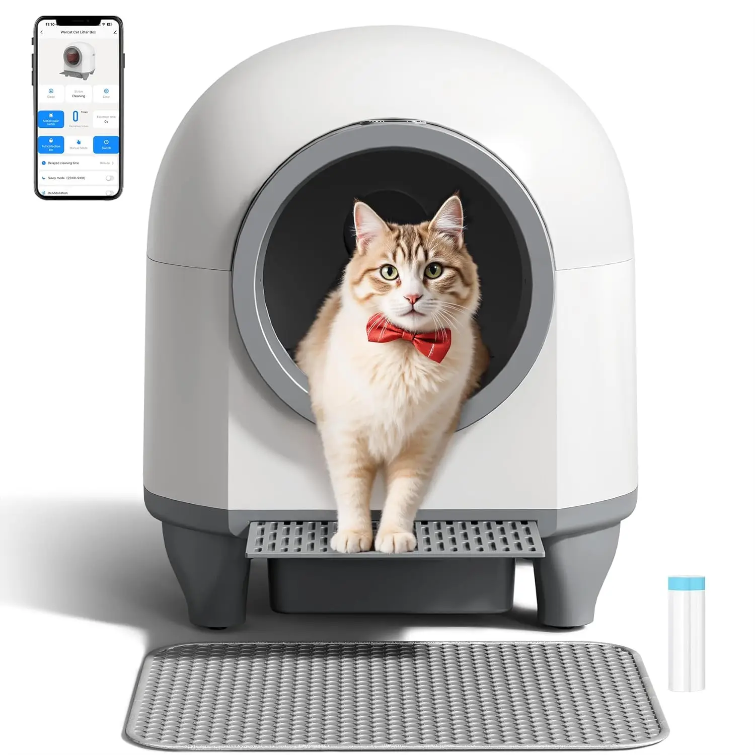 Self Cleaning Litter Box Automatic, 90 L Automatic Cat Litter Box for Multiple Cats APP-Controlled with Smart, Customized
Self Cleaning Litter Box Automatic, 90 L Automatic Cat Litter Box for Multiple Cats APP-Controlled with Smart, Customized