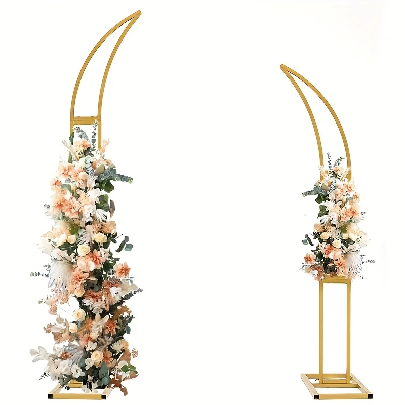 2pcs Metal Half Moon Background Stands With Rectangular Base, Metal Half Moon Curved Background Stands, 7.9FT And 6.2FT
2pcs Metal Half Moon Background Stands With Rectangular Base, Metal Half Moon Curved Background Stands, 7.9FT And 6.2FT