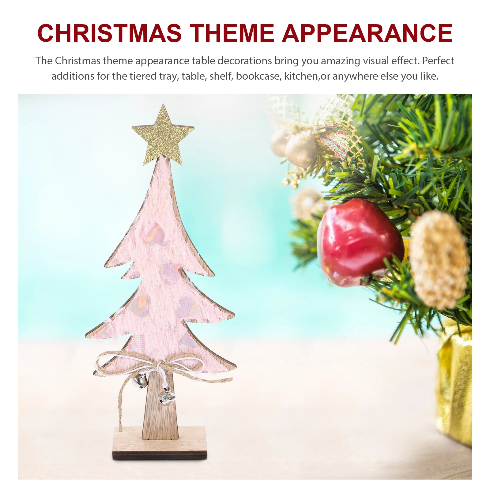 Wooden Christmas Tree Decor Desktop Ornament Festive Table Display for Living Room Bedroom Shelf Holiday Decor
Wooden Christmas Tree Decor Desktop Ornament Festive Table Display for Living Room Bedroom Shelf Holiday Decor