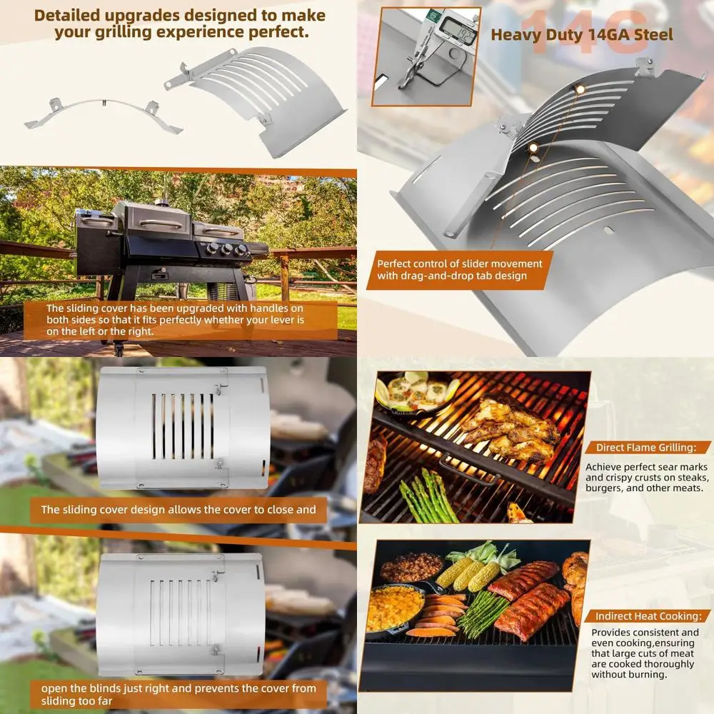 Pit Boss KC Combo Pellet Grill Replacement Kit - PB1285KC Compatible, Includes Main Plate & Sliding Lid
Pit Boss KC Combo Pellet Grill Replacement Kit - PB1285KC Compatible, Includes Main Plate & Sliding Lid