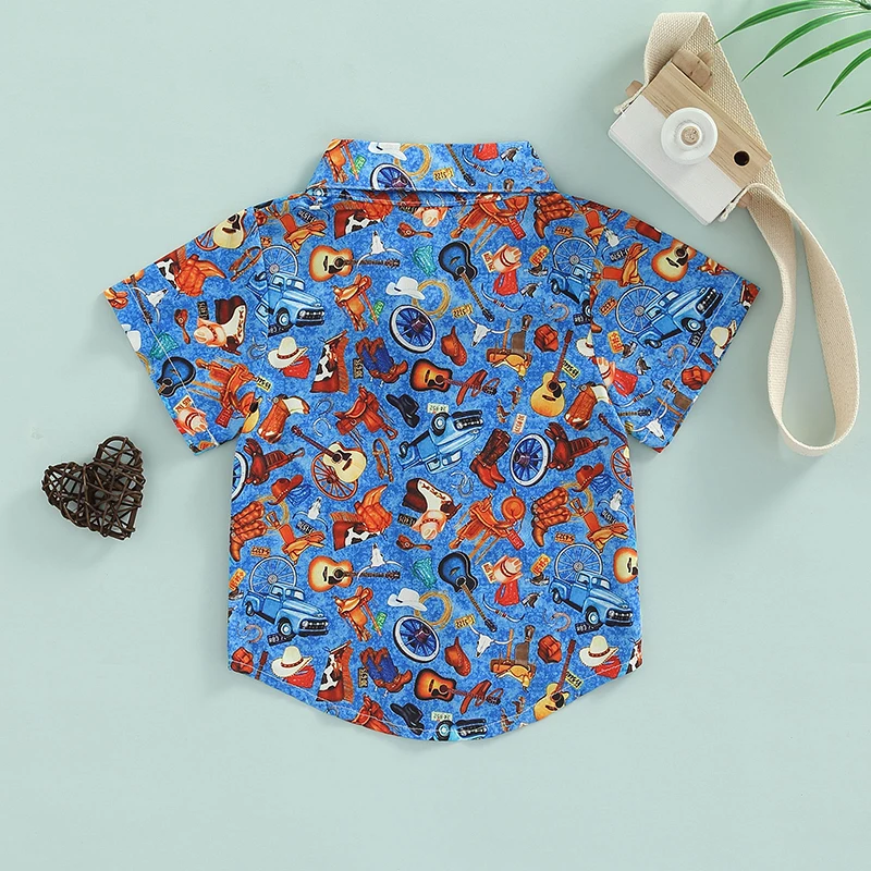 Children s Short Sleeve Button Down Shirt with Fun Cartoon Print Summer Top with Lapel Neck for Boys Cute Kid s Clothing
Children s Short Sleeve Button Down Shirt with Fun Cartoon Print Summer Top with Lapel Neck for Boys Cute Kid s Clothing