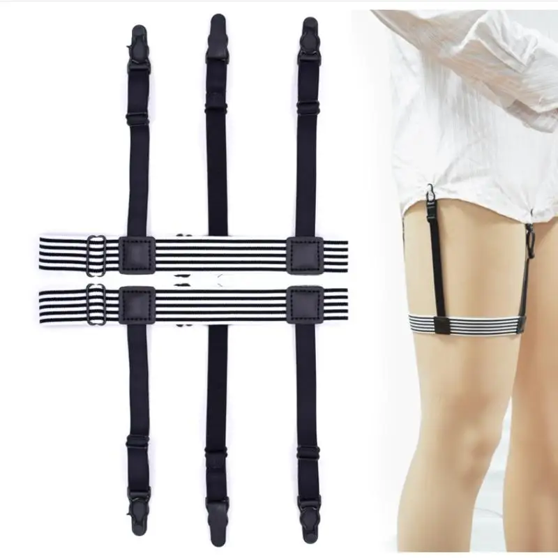 1/2Pair Elastic Mens Shirt Stays Striped Suspenders Straps Anti-skid Belt Garters Nylon Adjustable Shirt Holders For Male
1/2Pair Elastic Mens Shirt Stays Striped Suspenders Straps Anti-skid Belt Garters Nylon Adjustable Shirt Holders For Male