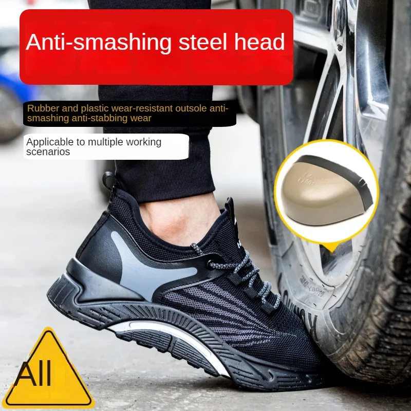 New Mesh Breathable Anti Impact and Anti Puncture Lightweight Work Shoes for Men
New Mesh Breathable Anti Impact and Anti Puncture Lightweight Work Shoes for Men