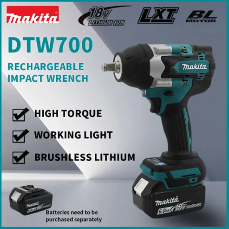 Makita DTW700 18 В бесщеточный электрический ключ аккумуляторная дрель отвертка бесплатная доставка большой крутящий момент электроинструменты динамометрический ключ
Makita DTW700 18 В бесщеточный электрический ключ аккумуляторная дрель отвертка бесплатная доставка большой крутящий момент электроинструменты динамометрический ключ