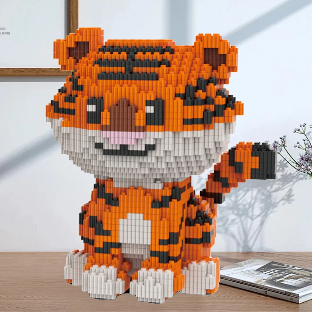 New Cartoon Tiger Mini Blocks Game Model DIY Mini Small Particles Blocks 3D Puzzle Toy Children's Gift Decoration
New Cartoon Tiger Mini Blocks Game Model DIY Mini Small Particles Blocks 3D Puzzle Toy Children's Gift Decoration