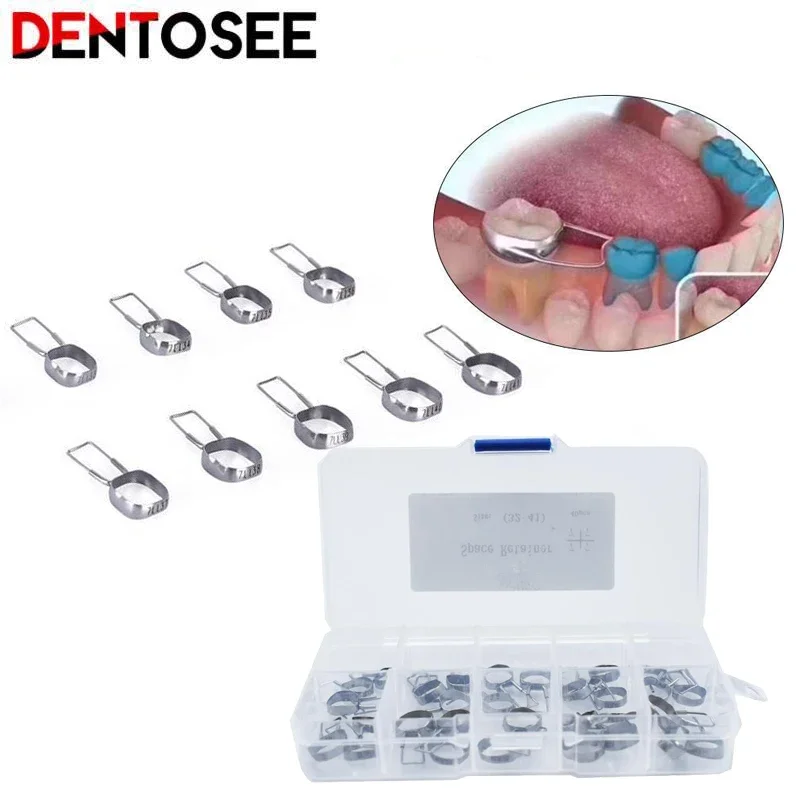40Pcs Orthodontic Molar Space Maintainer Gap Retainer Braces Bands for Children 2Nd 32# To 41# Size
40Pcs Orthodontic Molar Space Maintainer Gap Retainer Braces Bands for Children 2Nd 32# To 41# Size