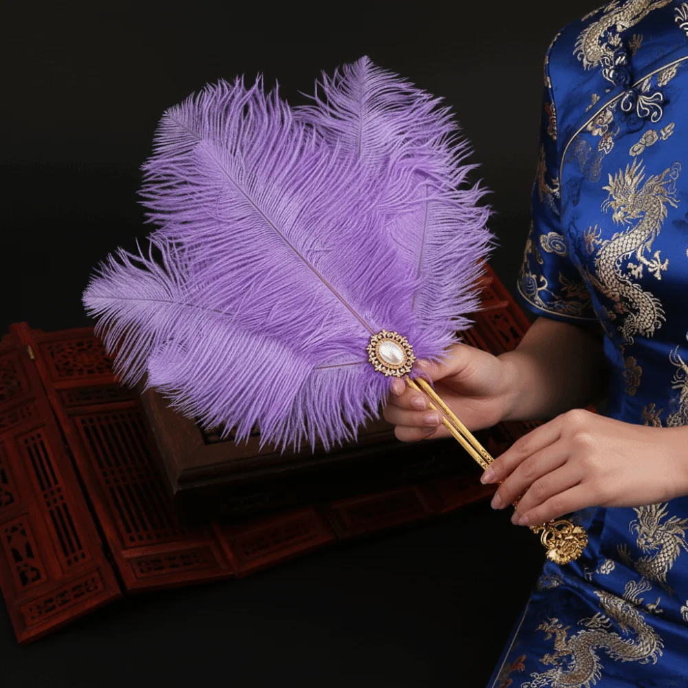 Feather Crafts Feather Fan Cosplay Props Dance Performance Decorative Craft Fan Handheld Antique Hanfu Cheongsam Dance Props
Feather Crafts Feather Fan Cosplay Props Dance Performance Decorative Craft Fan Handheld Antique Hanfu Cheongsam Dance Props