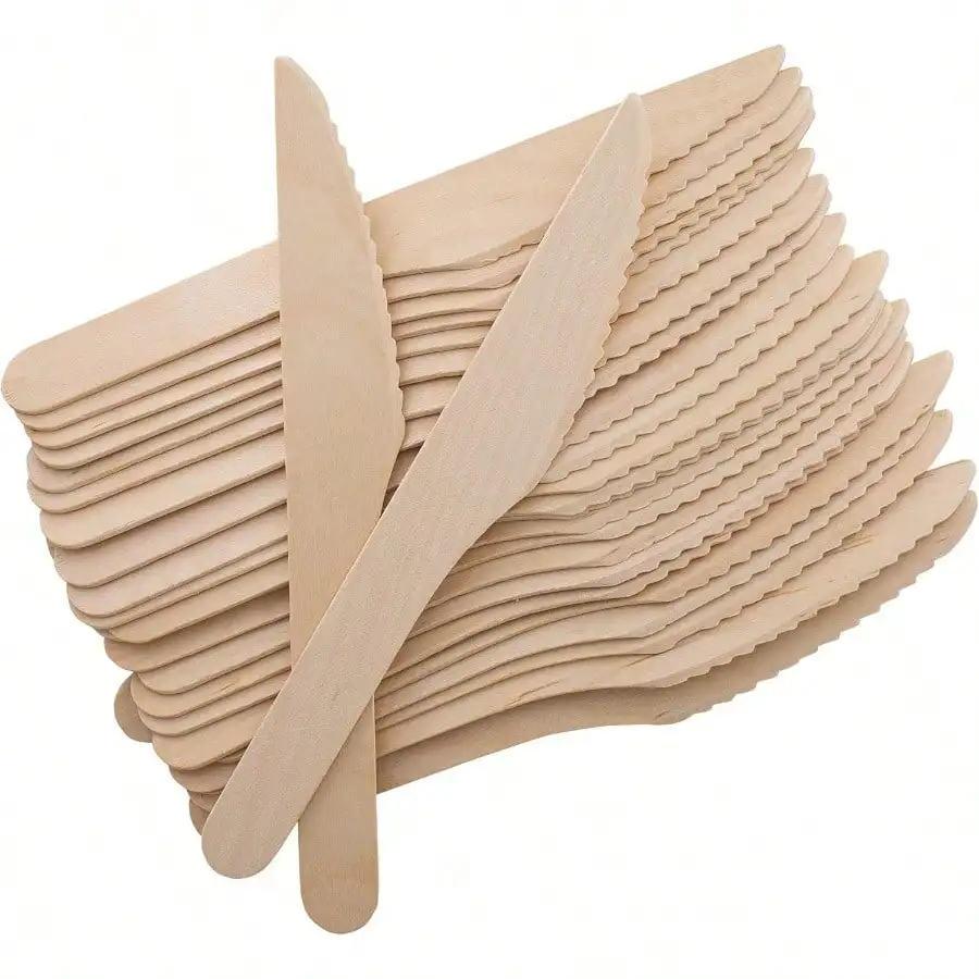 100 Pack 6.5" Disposable Wooden Forks: Biodegradable, for Parties, Camping & Weddings
100 Pack 6.5" Disposable Wooden Forks: Biodegradable, for Parties, Camping & Weddings