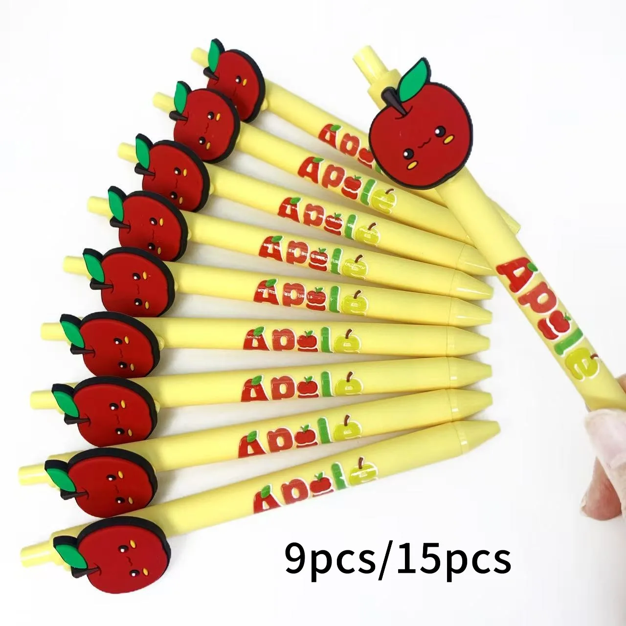 9pcs/15pcs Minimalist Apple-Shaped Yellow Retractable Ballpoint Pens, Universal Signing Pens for Students
9pcs/15pcs Minimalist Apple-Shaped Yellow Retractable Ballpoint Pens, Universal Signing Pens for Students