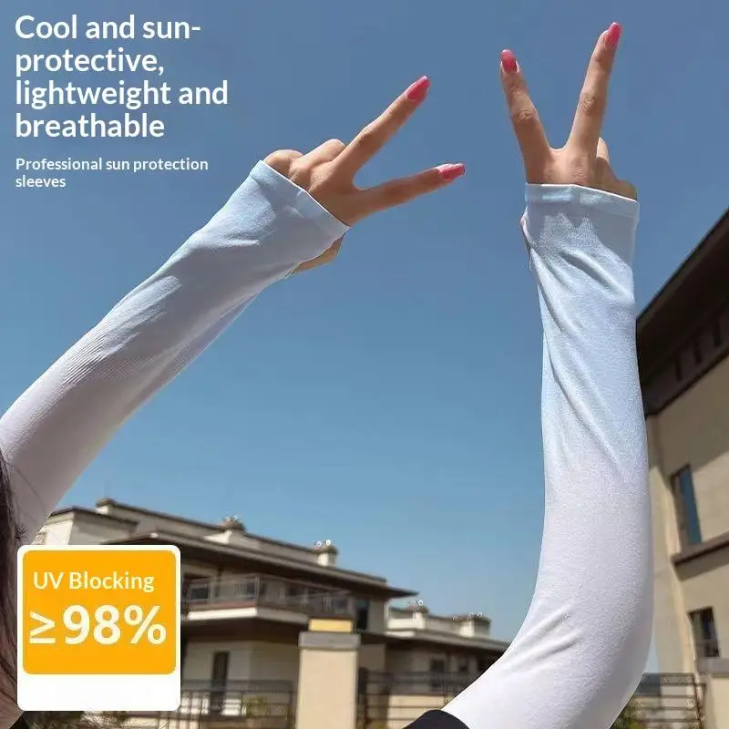 Women's Loose Ice Silk Sun Protection Sleeve Covers Summer New Style UV Protection Cycling Driving Protective Arm Sleeves
Women's Loose Ice Silk Sun Protection Sleeve Covers Summer New Style UV Protection Cycling Driving Protective Arm Sleeves