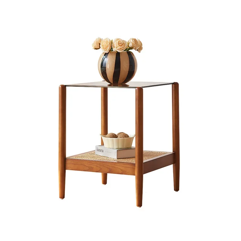 Coffee table living room high-end household solid wood rattan tea table small apartment homestay rectangular tea table
Coffee table living room high-end household solid wood rattan tea table small apartment homestay rectangular tea table