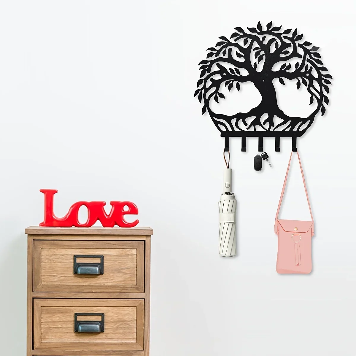 HELLOYOUNG CIFBUY Decorative Wall Mounted Tree of Life Shaped Coat Key Hooks Hanger Hook Iron Crafts Key Holder Coat Rack Decora
HELLOYOUNG CIFBUY Decorative Wall Mounted Tree of Life Shaped Coat Key Hooks Hanger Hook Iron Crafts Key Holder Coat Rack Decora