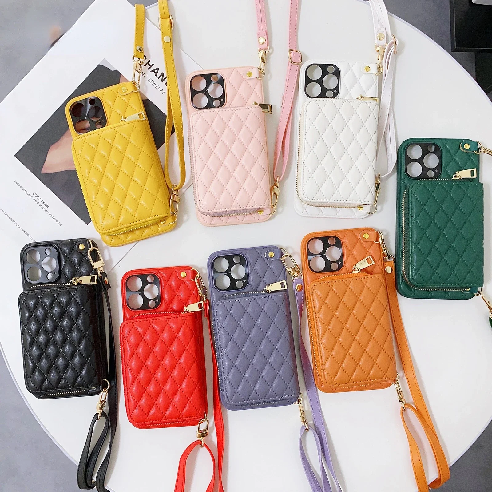 Crossbody Wallet Phone Case for IPhone 15 14 13 12 11 Pro Max Card Slot Holder Lanyard Strap Cord Zipper Bag Purse Leather Cover
Crossbody Wallet Phone Case for IPhone 15 14 13 12 11 Pro Max Card Slot Holder Lanyard Strap Cord Zipper Bag Purse Leather Cover