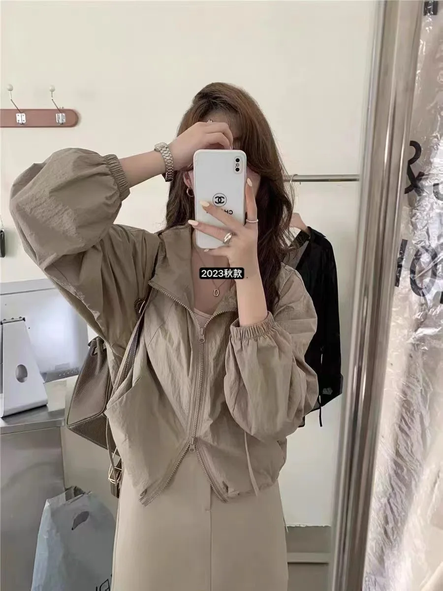 Cropped Jacket Women Double Zipper Sweatshirt Summer Sun Protection Coat Lightweight Versatile Drawstring Casual Jacket Trendy
Cropped Jacket Women Double Zipper Sweatshirt Summer Sun Protection Coat Lightweight Versatile Drawstring Casual Jacket Trendy