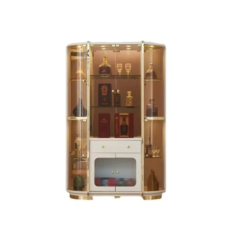 Boutique fashion storage wine cabinet, transparent glass display home furniture
Boutique fashion storage wine cabinet, transparent glass display home furniture
