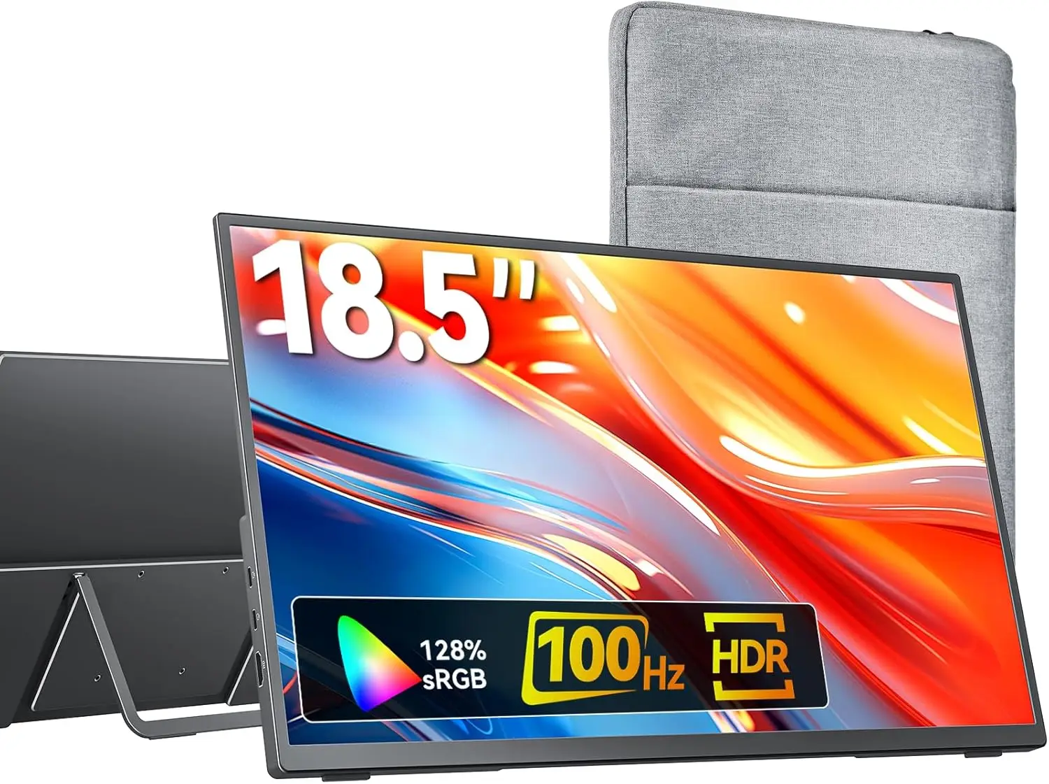 Портативный монитор для ноутбука, HDMI, USB-C, VESA, со встроенными динамиками, 18,5 дюймов, второй экран для путешествий
Портативный монитор для ноутбука, HDMI, USB-C, VESA, со встроенными динамиками, 18,5 дюймов, второй экран для путешествий