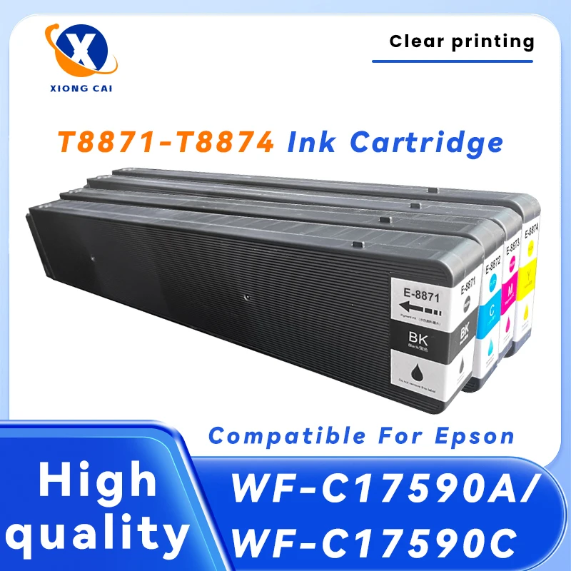 4Colors T8871-T8874 inkjet cartridge T8871 T8872 T8873 T8874 Ink Cartridge for Epson WorkForce Enterprise WF-C17590/WF-C17590c
4Colors T8871-T8874 inkjet cartridge T8871 T8872 T8873 T8874 Ink Cartridge for Epson WorkForce Enterprise WF-C17590/WF-C17590c